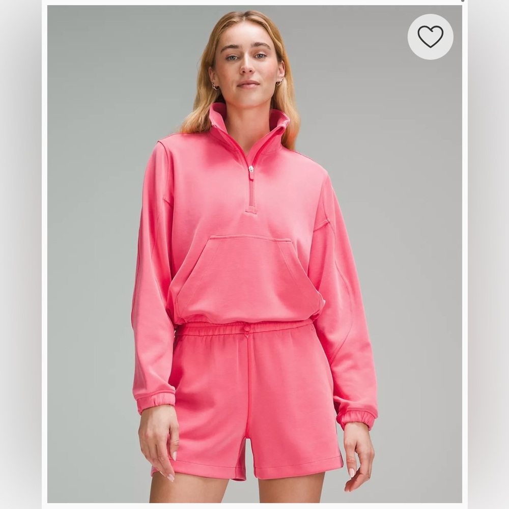 NWT Lululemon Brushed Softstreme Half Zip